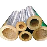Hochwertige Rohrisolierung, Selbstklebende Steinwolle Isolierung Rohr, Frostschutzmittel Flammhemmender Isolierschlauch, Verdickt und Hochtemperaturbeständig, Dicke 30/50mm ( Size : 133mm*50mm*1m )