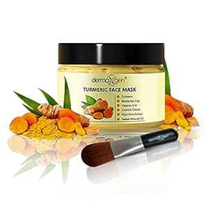 TURMERIC FACE MASK Skin Pigmentation Corrector, Blemish Clearing, Acne Treatment Boosts Circulation and Removes Toxins – Detoxifying All-Natural Organic Face Mask 4.2 FL OZ.
