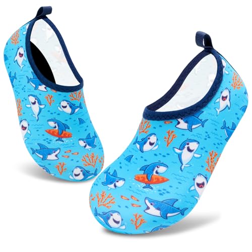 Image of VIFUUR Kids Water Shoes Girls Boys Quick Dry Aqua Socks for Beach Swim Outdoor Sports