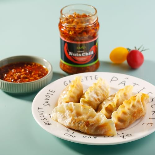 Image of EAPC Nuts Chili Oil - 6.7oz Chili Crisp Oil with Peanuts, Sunflower Seeds, Sesame, Extra Crunchy Nuts Chili Sauce, Ready to Eat and Use as Sauce, Condiment