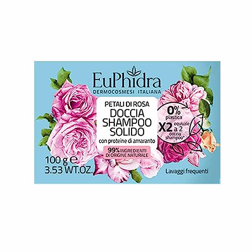Euphidra - Euphidra Doccia Shampoo Solido Petali Di Rosa 100 g - 944889548