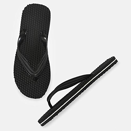 Image of Solefit Men's Black Slippers-9 UK (43 EU) (SLFT-0086)