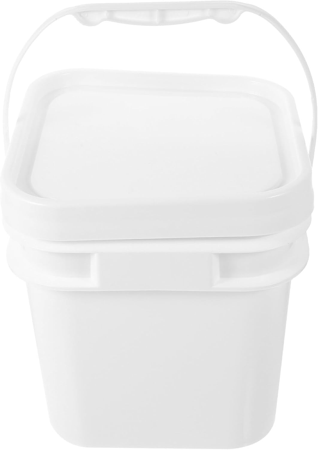 SEWACC Plastic Paint Can 1 Gallon Paint Pail Paint Bucket with Lid Handle 5L Empty