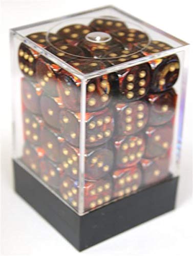 Preisvergleich Produktbild Chessex Scarab Blue-Blood / Gold W6 12mm Set