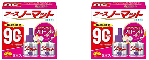【2個セット】アースノーマット 90日用 微香性フローラルの香り [4.5-12畳用 取替ボトル2本入]のサムネイル