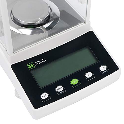 U.S. Solid 0.1mg Analytical Balance, 120g x 0.0001g, Lab Electronic Scale with Automatic Internal Calibration, Electromagnetic Transducer, RS232, Overload Protection, Piece Counting, 4 Weighing Units — view 5