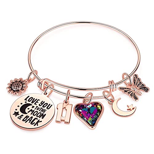 Image of Ursteel Birthday Gifts for Women Girls Bracelet, Birthday Charm Bracelets 10th 20th 30th 40th 50th 60th 70th 80th 90th Birthday Gift for Daughter, Sister, Friend, Teen Girls, Mom, Grandma