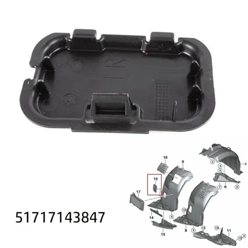 Protection d'aile avant et passage de roue Série 3 E90 E91 de qualité 51717143847 - 3