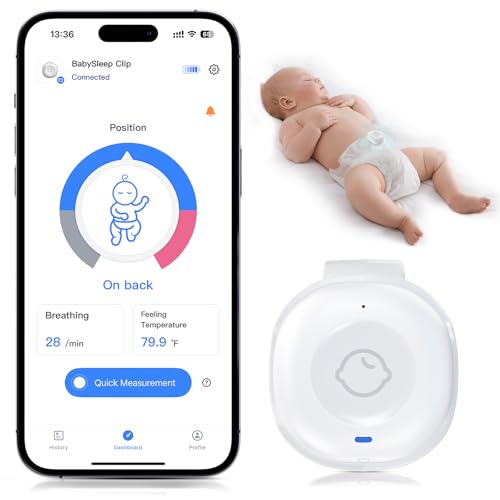Babytone Smart Baby Monitor – Baby Breathing Monitors with Rollover & Overheating Alarms