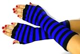 Nice Shades Ladies 16 Inch Fingerless Gloves (Blue)
