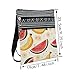 LiuenMgg Banana Watermelon Messenger Bag Small Ethnic Pattern Printed Adjustable Strap Crossbody Zipper Bag Banana Watermelon Phone Bag Wallet Cute Shoulder Handbag for Women