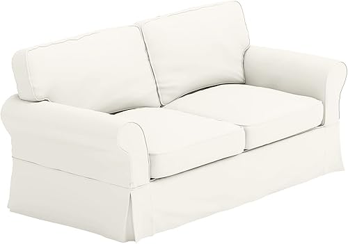 Miniatura 8 de La funda de sofá de algodón solo se adapta al sofá Pottery Barn PB Comfort con brazo enrollado (ancho 64.2 in, no 83.9 in). Una funda de repuesto