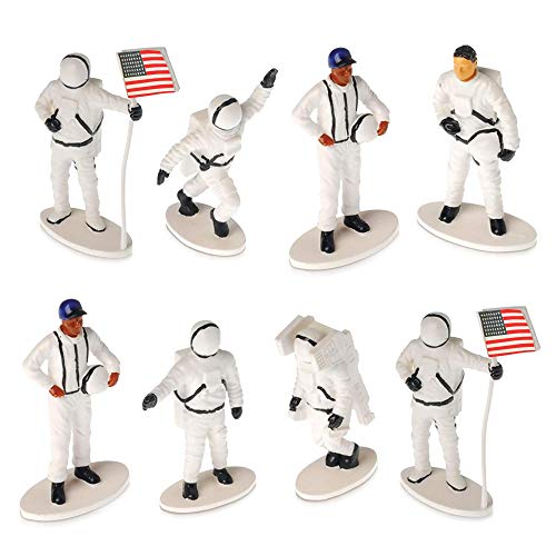 ArtCreativity 2.5 Inch Astronaut Toy Figures - Set of 12 - Cool Space Gift for Kids - Realistically Hand Painted - Astronomy, Space-Themed Birthday Party Favors for Boys and Girls - Unique Cake Topper