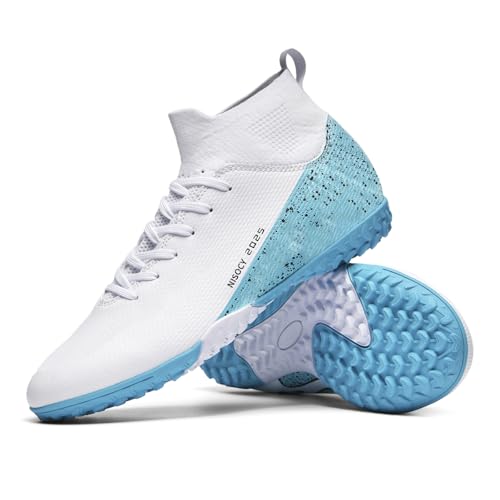 Men’s Soccer Shoes Football Cleats High-Top Outdoor/Indoor Athletic Sneaker Lightweight TF AG Training Football Boots2