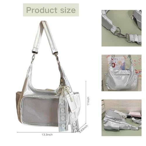 BLUEGALA Kawaii Ita Bag Crossbody Messenger Bag For Women Pin Bag,Cute Japanese Y2k Shoulder Bags Purse2