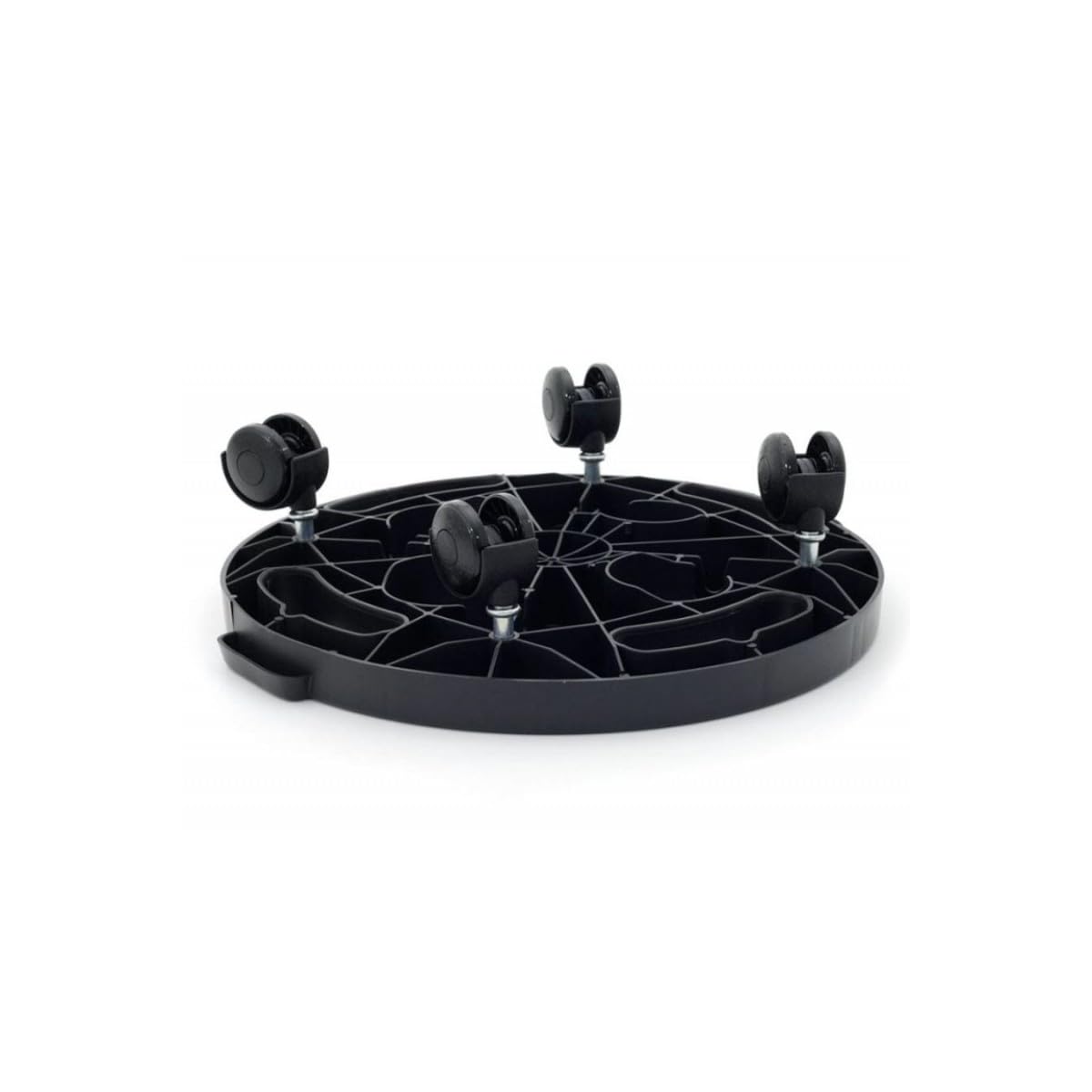 Support à Roulettes Rond diamètre 30 x 7 cm 4 roues - Porte Plante, Pot de Fleurs 170 kg max - Polypropylène Anti Choc
