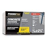 Power Pro Blue Hex Washer-Head Concrete Screw Anchors (3/16