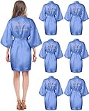 kimono femme bleu marine Cadeaux attentionnés : vous pouvez envoyer les peignoirs pour les fêtes de filles à vos amis et à d'autres personnes que vous aimez, pour les anniversaires ou les festivals importants, pour exprimer votre amour et votre attention. L'impression [Queen] est pour le protagoniste de la fête, l'impression [Squad] est pour ses amis, ce qui sert également de beaux accessoires photo