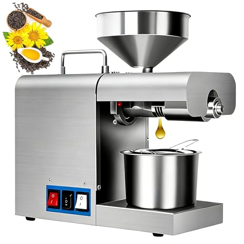 Extractor de aceite frío y caliente 820W con tolva lavable 2