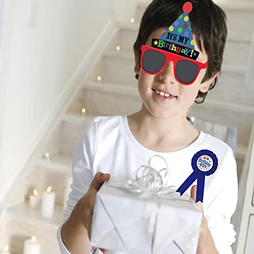 Birthday Party Favors For Boys, It’s My Birthday Glasses, Satin Fabric Birthday Boy Pin, Birthday Boy Award Ribbon, Birthday Photo Props Novelty Birthday Sunglasses, Birthday Boy Badge Button Pin #TOP7