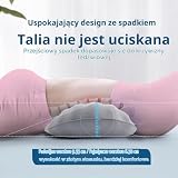 Restcloud Regulowana poduszka podtrzymująca lędźwie do spania, pianka z pamięcią, poduszka podtrzymująca plecy, poduszka pod plecy do spania, poduszka podtrzymująca lędźwie, do łóżka i na krzesło