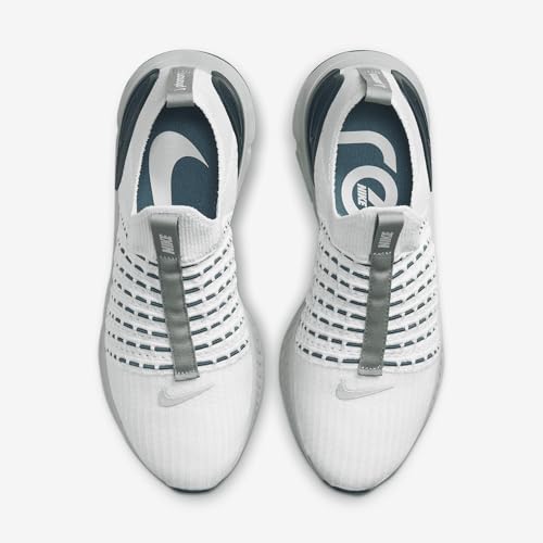 Image of Nike React Phantom Run Flyknit 2 Women's Road Running Shoes (DO6698-001, Platinum Tint /Dark Teal Green /Jade Smoke /Light Silver) Size 14.5