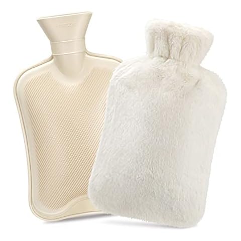 2L Hot Water Bottle with Furry Cover Cover