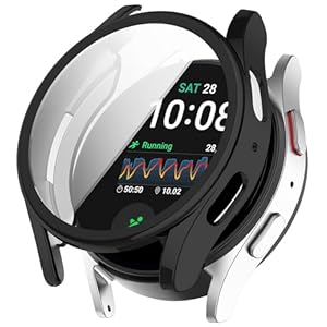 Case for Samsung Galaxy Watch 5 40mm/Watch 4 40mm, Silicone TPU Screen Protector, Anti-scratch, Anti-dust, Protective Cover for Samsung Galaxy Watch 5 40mm/Watch 4 40mm