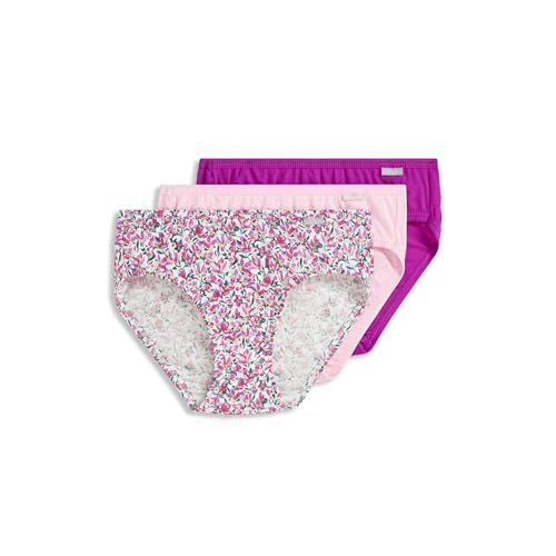 Jockey Women's Underwear Elance Bikini - 3 Pack, Lavender Meadow, 5