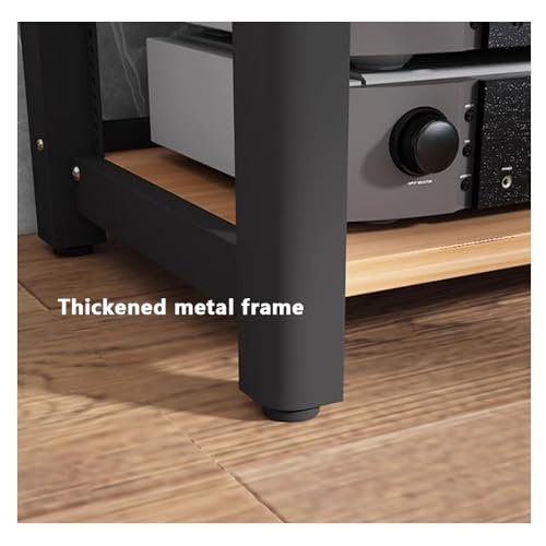 XZHWSZD Soporte amplificador AV para equipos de audio HiFi de 2/3/4/5 niveles, gabinete estéreo, torre de audio, estantes de madera ajustables, soporte de TV resistente - imagen 5