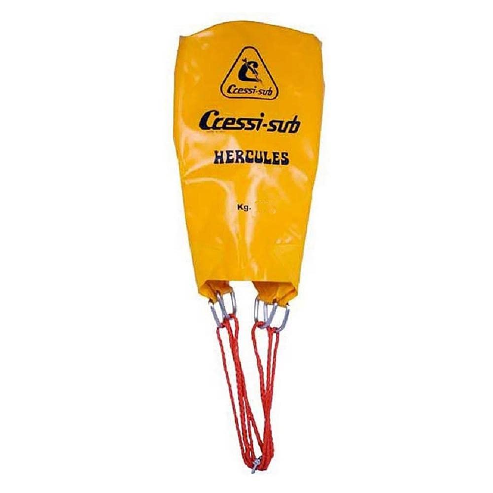 Cressi Hercules Lifting Ballon - Pallone per Sollevamento Subacqueo Uso Professionale, Disponibile in 250, 500 e 1000 kg, Giallo, Adulto Unisex
