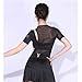 Yhhsgscr Latin Dance Training Outfit Bodysuit for Samba Rumba Cha Cha Dancewear Women's Tango Dancing Tops Mesh Splice,B,L