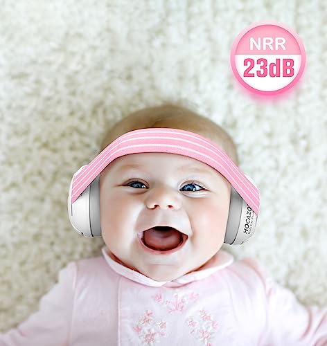 Hocazor HZ001 Proteção auditiva para bebês – Certificado CE e CPC para bebês até 36 meses – com faix