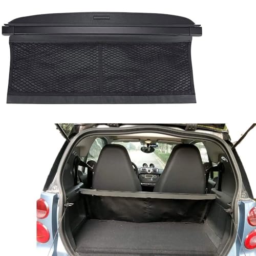 Cortina de privacidad para maletero de Smart 451, cubierta de carga retráctil e impermeable 6