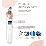 2025 Blackhead Remover Pore Vacuum,Facial Pore Cleaner-5 Suction Power,5 Probes,USB Rechargeable Blackhead Vacuum Kit Electric Acne Extractor Tool for Adult - Image 4