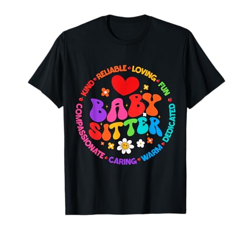 Groovy Baby-Sitter Babysitting Childcare T-Shirt