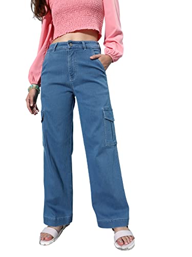 Image of Dolce Crudo High Rise Wide Leg Jeans for Women