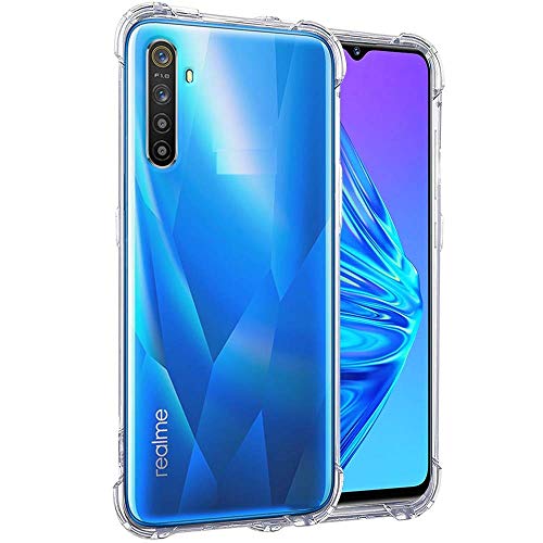 Image of COVERBLACK Rubber Silicone Back Cover for Realme 6i /Realme 6 - Transparent