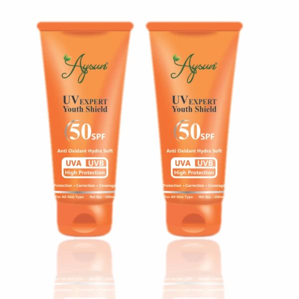 Aysun Combo Pack of UV Expert Youth Shield 50SPF Pack of 2