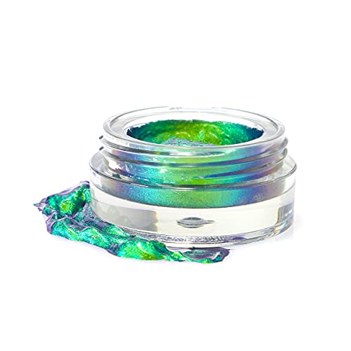 Multichrome Eyeshadow Multi Chrome Gel Makeup Multi-chrome Creme Longer Lasting No Creasing Shimmer Eye Shadow - peacock