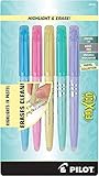 Pilot FriXion Light Pastel Collection Erasable Highlighters, Chisel Tip, 2-Pack, Colors May Vary...