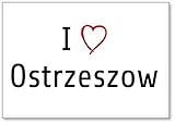 ostrzeszow pogoda 90% Rückseitenmagnet Mundus Souvenirs - Ich Liebe Ostrzeszow, Kühlschrankmagnet (Design 3)