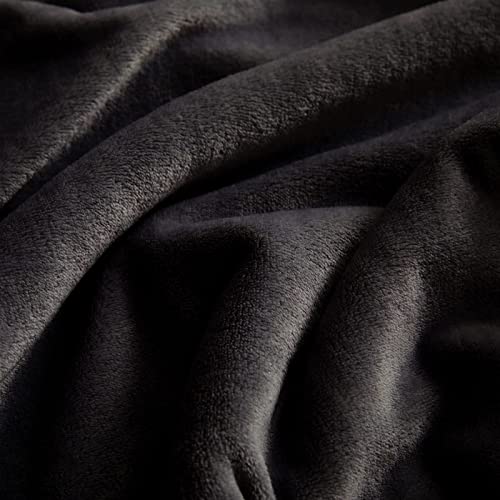 Image of KMUSET Fleece Blanket Grey Queen Size Lightweight Cozy Plush Microfiber Solid Blanket Factory Shop