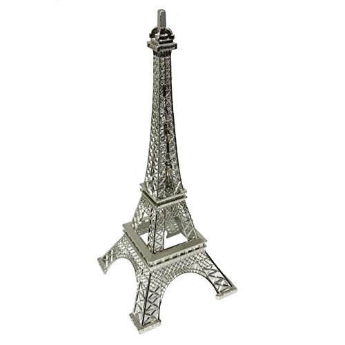 Allgala Eiffel Tower Statue Decor Alloy Metal, And Size (07", Silver) #TOP1