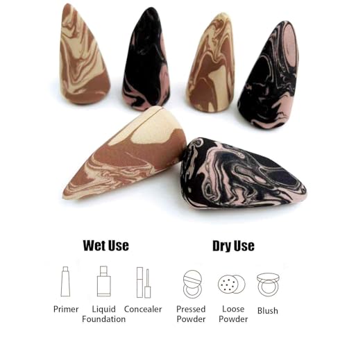 Image of 3 PCS Beauty Blender Sponge, Smooth Foundation Application, Concealer Blending Tool, Non-Latex Material, Ideal For Wet And Dry Use, Suitable For All Skin Typesne, Random Color
