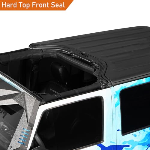Hooke Road JKU Hard Top Roof Seal Strip Front Header Weatherstrip for 2007-2018 Jeep Wrangler JK Unlimited 4-Door Hardtop, Waterproof Dustproof Reduce Noise, Replaces 68088040AA
