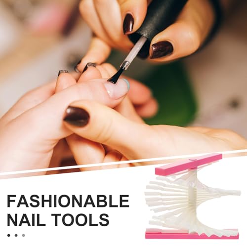 FRCOLOR De Exibição De Unhas Em Espiral De Exibição De Esmalte Para Arte De Dicas De Exibição Em Cor