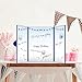 INNORU Large Birthday Guest Book, Birthday Party Signing Card Board for All Ages, Happy Birthday Alternative Signature Supplies Blue