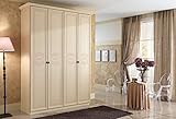4 ante con decori Zucca Mobili Armadio Classico 4 Ante H.248 patinato Beige con decori