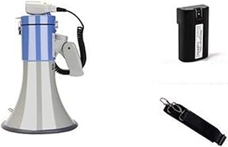 Megaphones 50W Outdoor Handheld Megaphone Speaker Booth High Power Recordable Loudspeaker Tweeter Horn Tour Guide Speakers Loud Volume Great for Outdoor Announcements